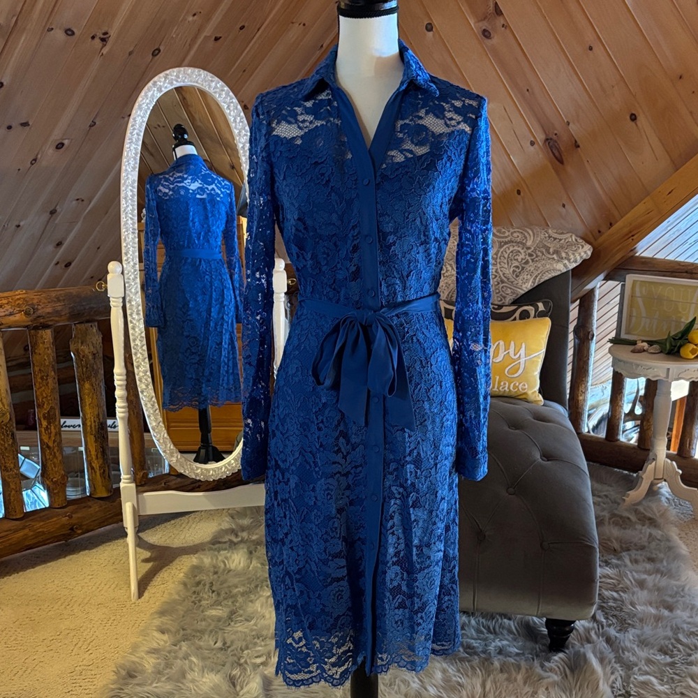 Nanette Lepore Navy Lace Dress